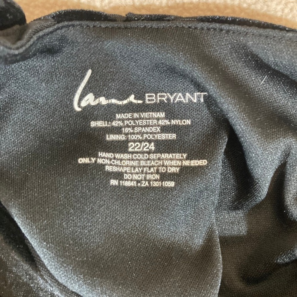 LANE BRYANT Chevron Velvet Burnout Tank Size 22/24‎ Asymmetrical Holiday Glam - Picture 5 of 7